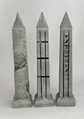 Egyptian Obelisks Painted (3)